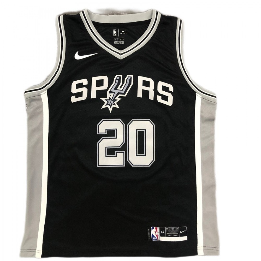 Men's San Antonio Spurs Manu Ginobili #20 Black 2020/21 Swingman Jersey - Icon Edition-Pro Kit Vault | Brand New 26/27 Sports Jerseys